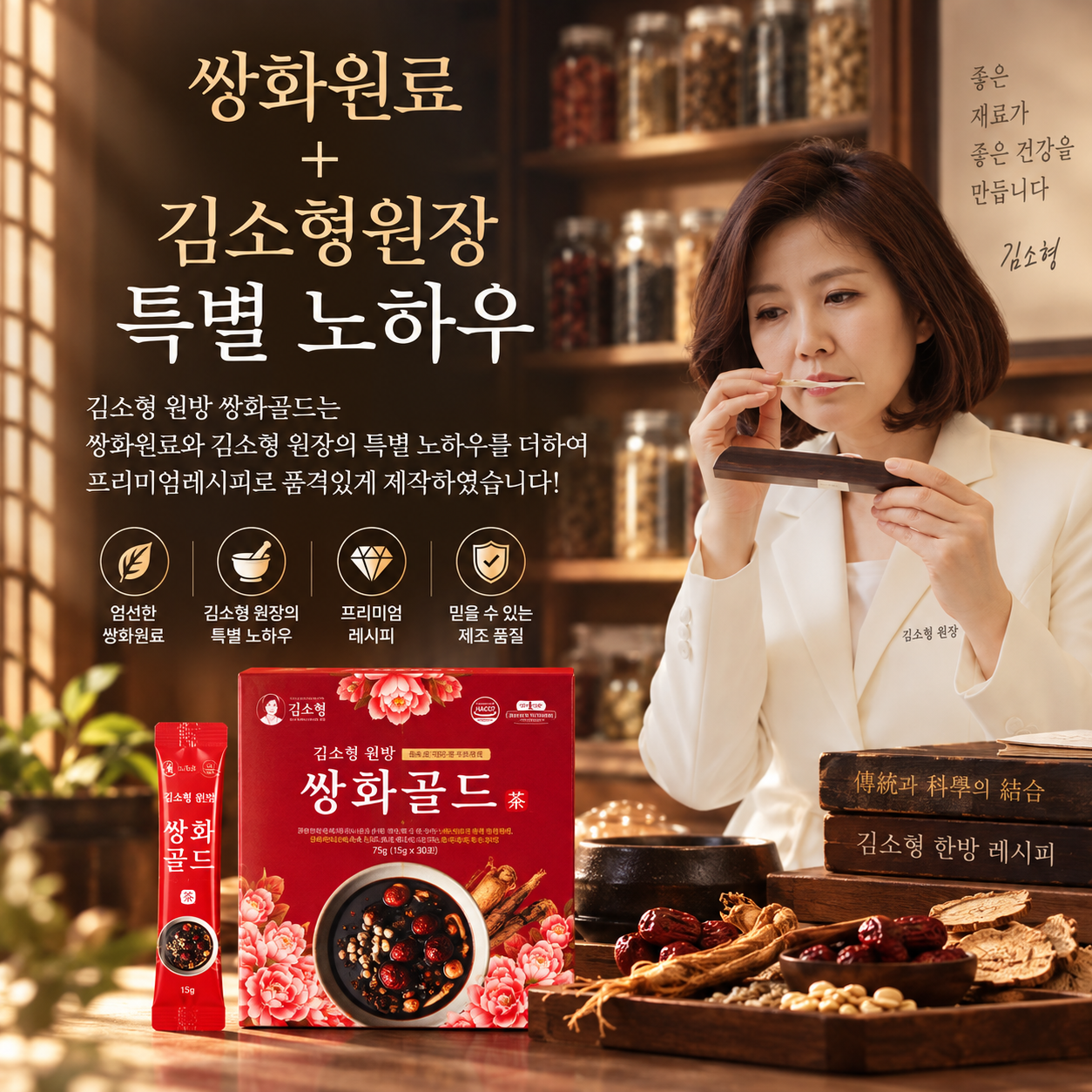 김소형 원방 쌍화골드[15gx50포]