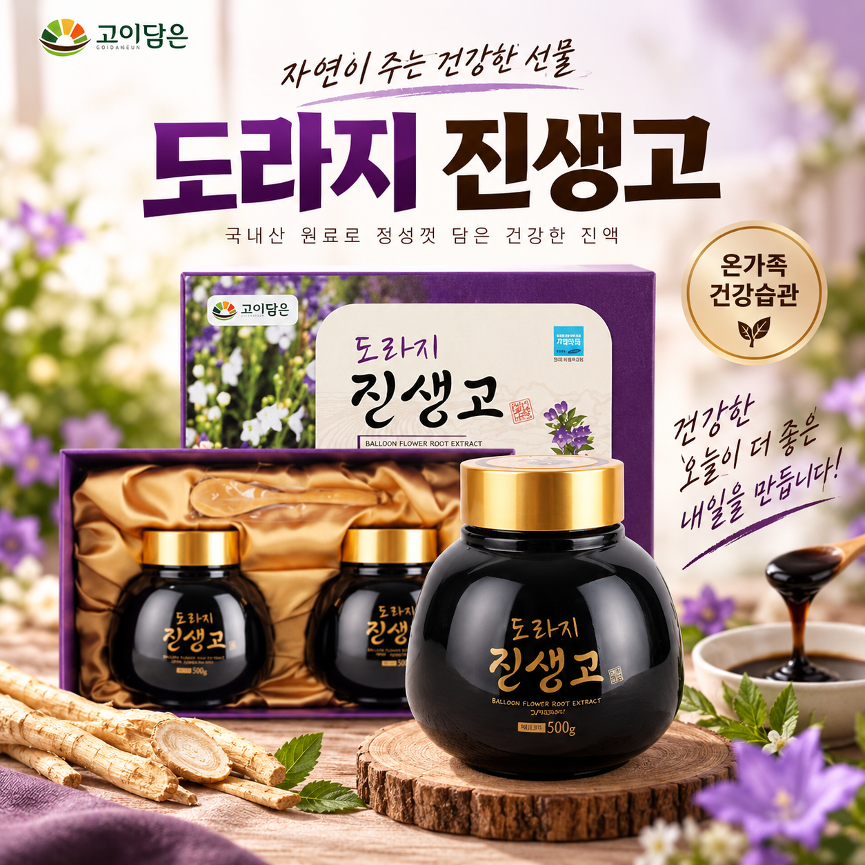 고이담은 도라지 진생고 500gx2병