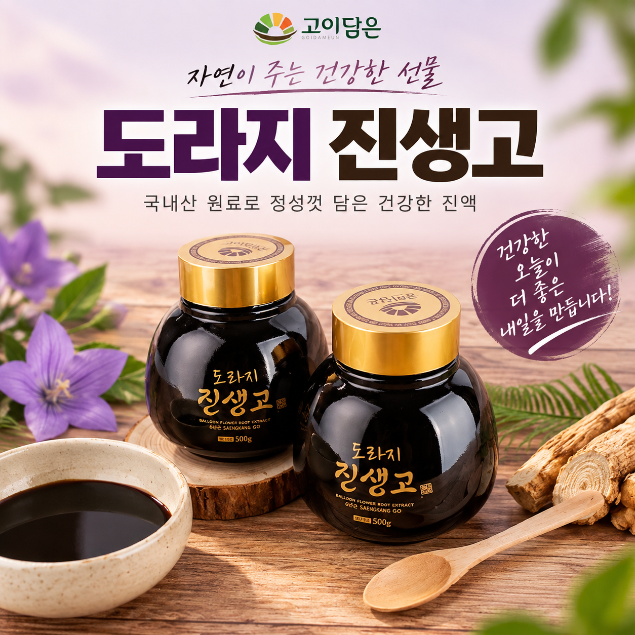 고이담은 도라지 진생고 500gx2병
